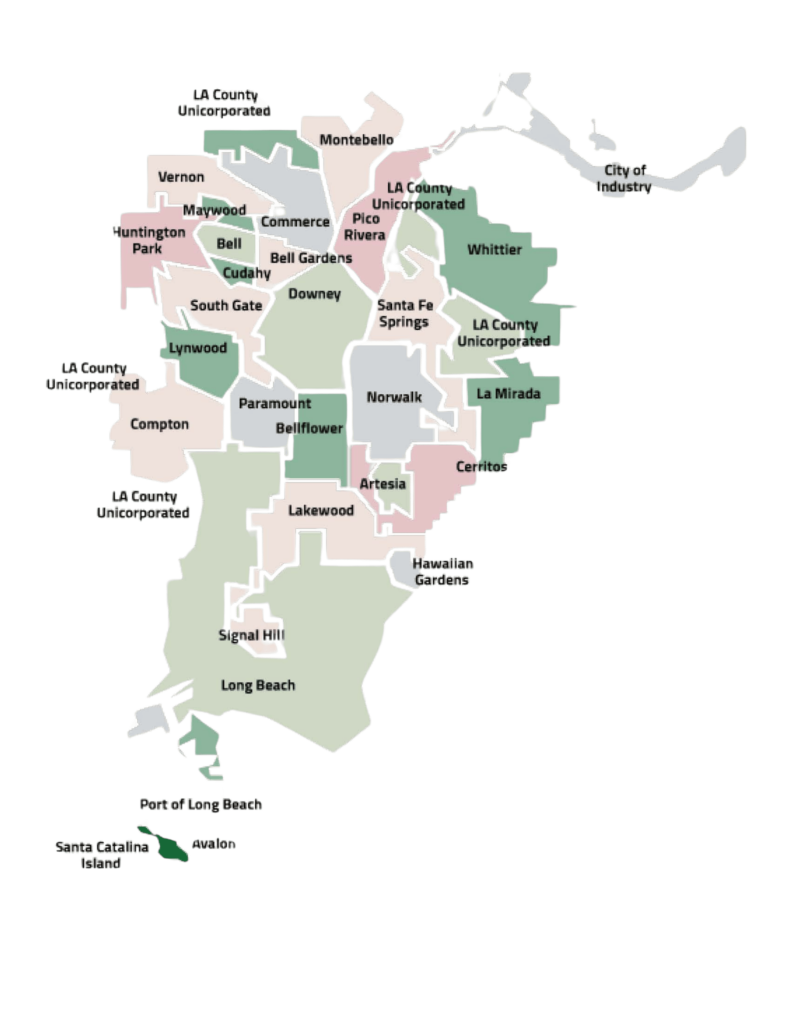 Gateway Cities Map